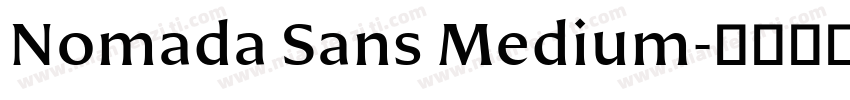 Nomada Sans Medium字体转换